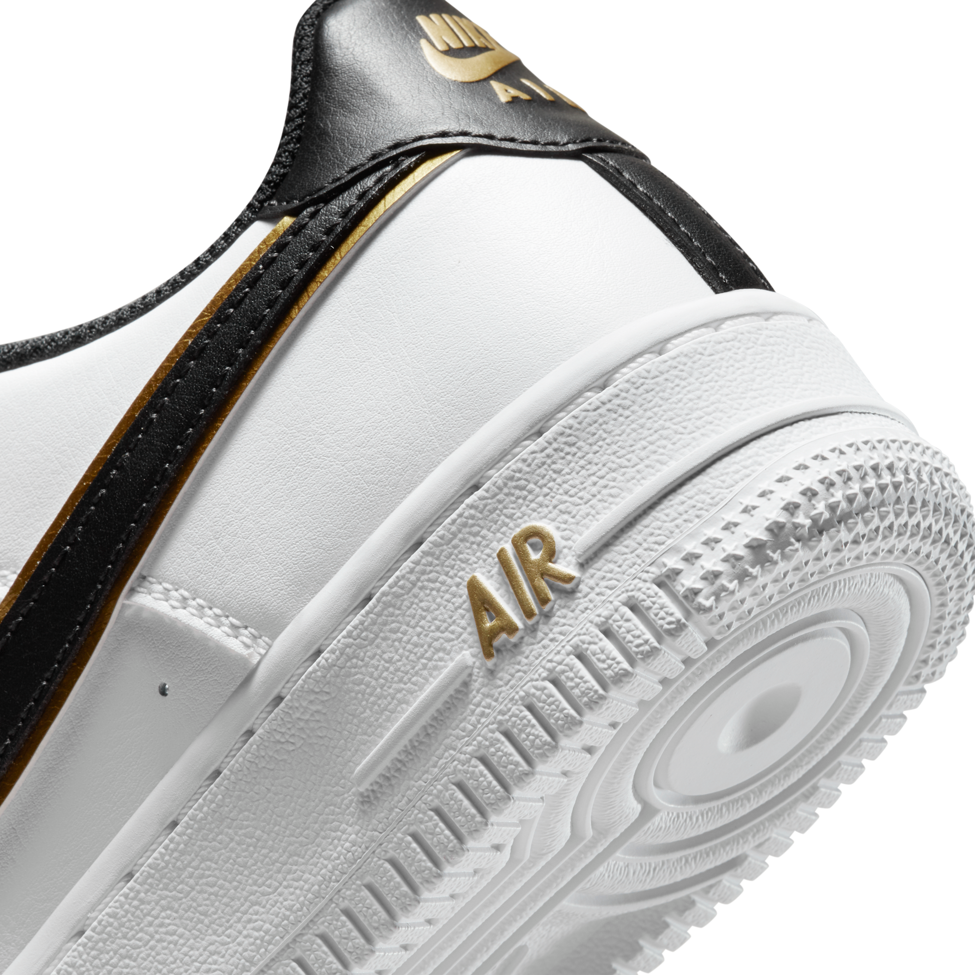 Nike Air Force 1 Low '07 LV8 Double Swoosh White Metallic Gold (GS)