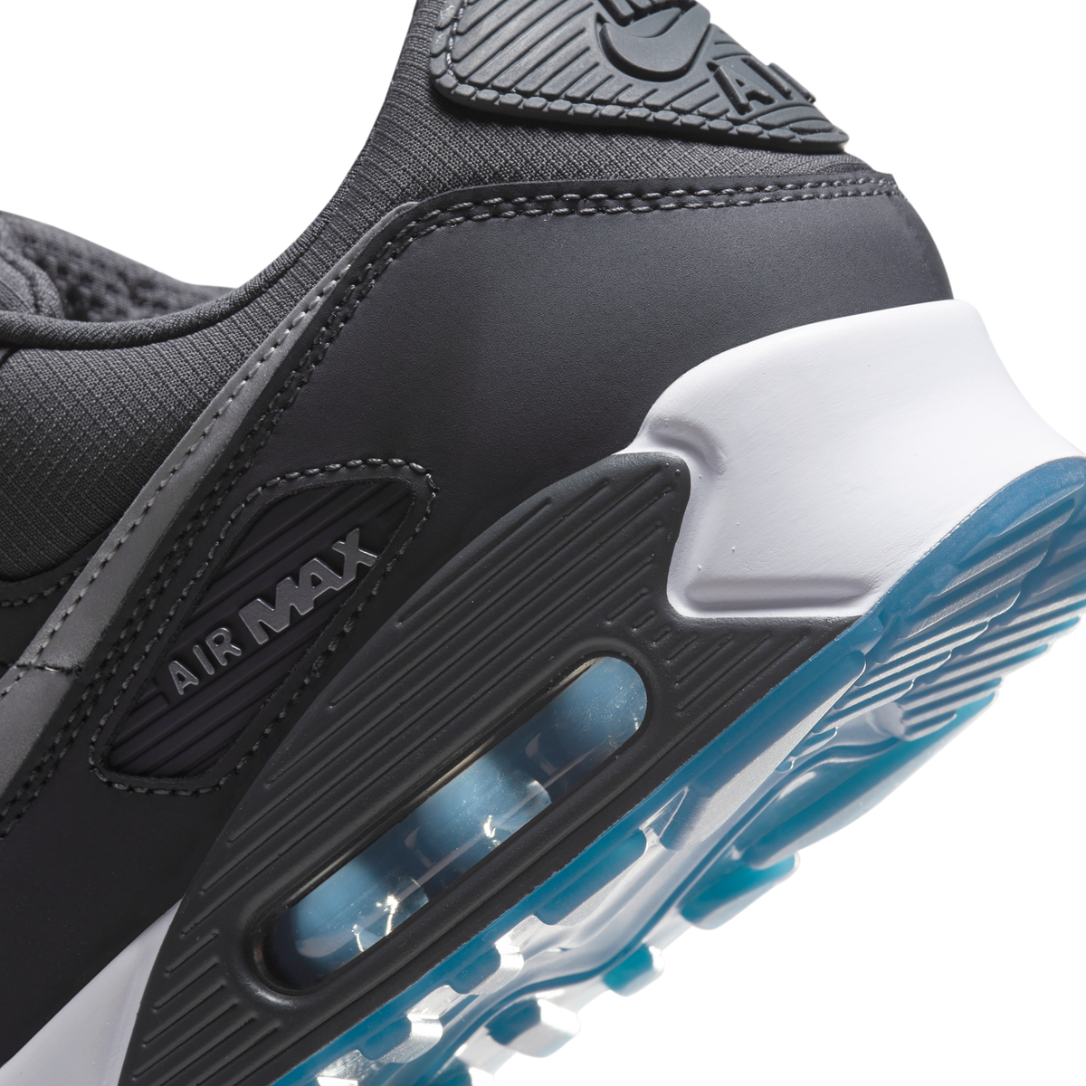 Nike Air Max 90 Reflective Swoosh Anthracite Industrial Blue