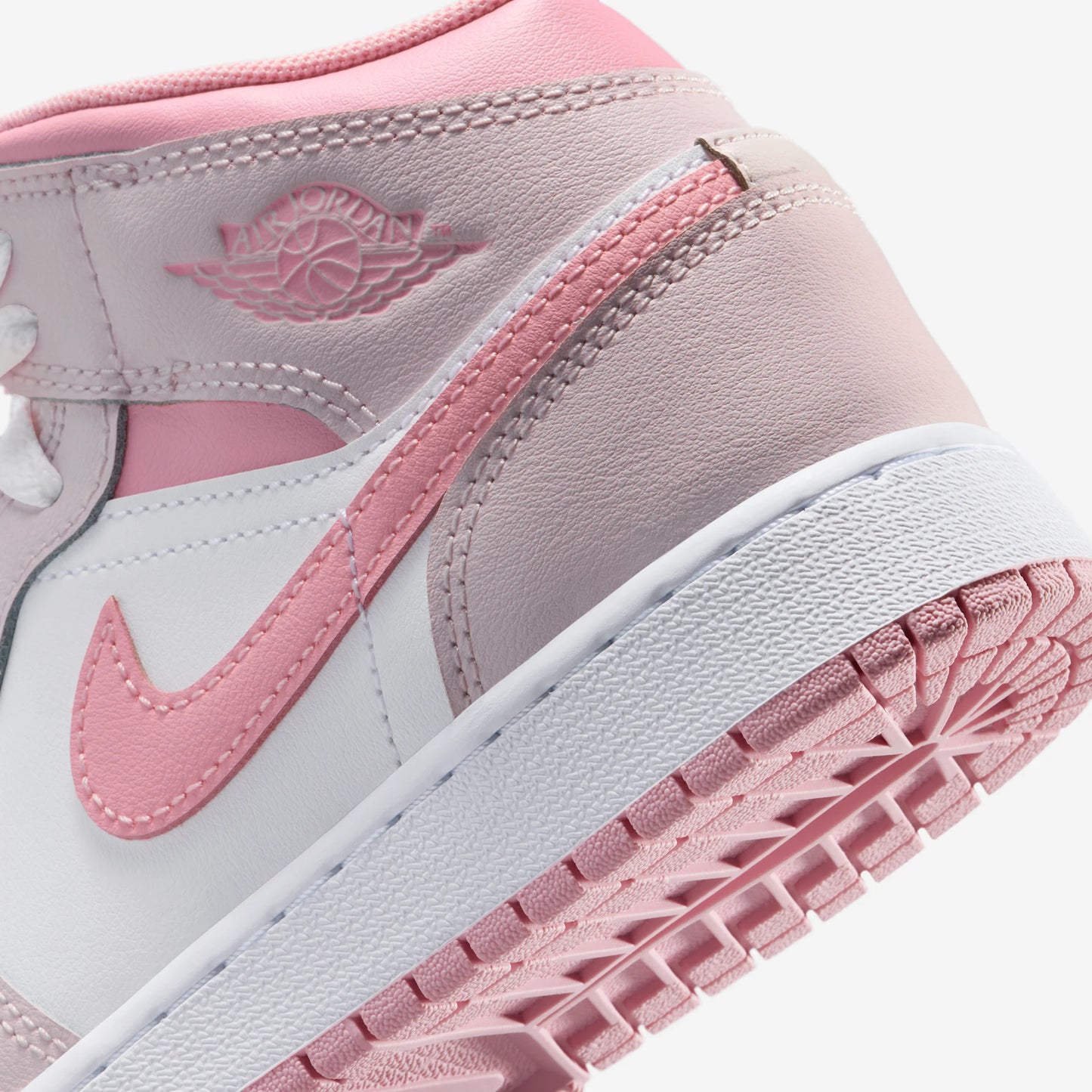 Jordan 1 Mid Pearl Pink White (GS)