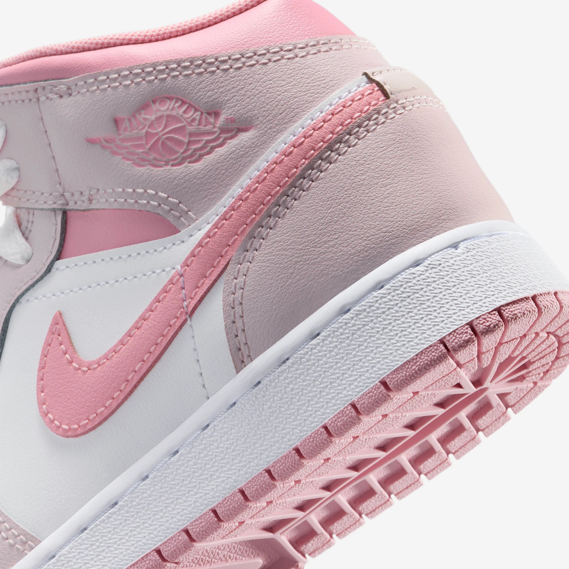 Jordan 1 Mid Pearl Pink White (GS)