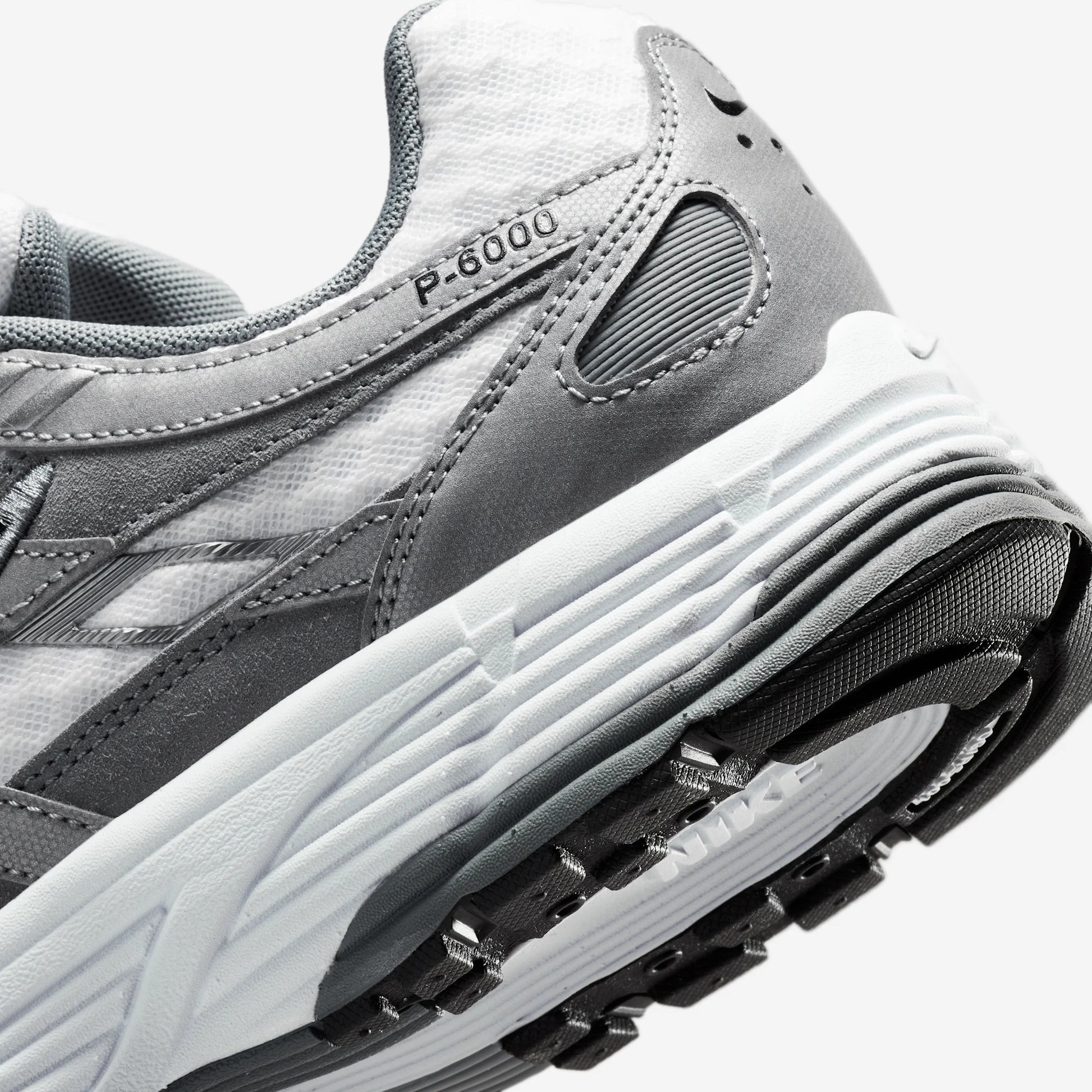Nike P-6000 White Metallic Cool Grey Black