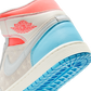 Jordan 1 Mid Sail Hot Lava Blue Chill (Women's)
