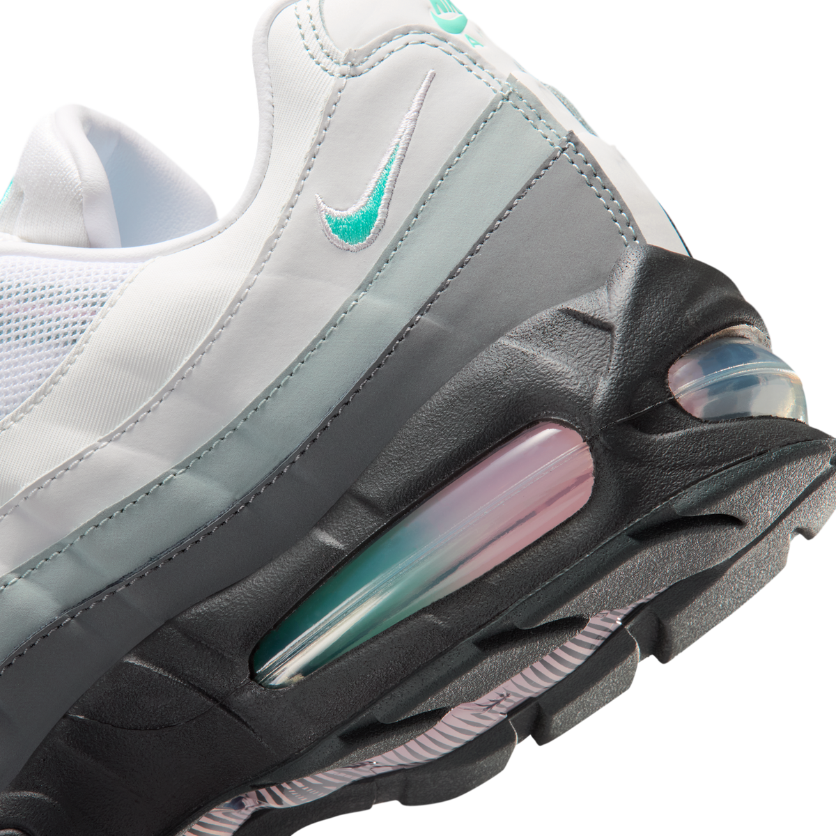 Nike Air Max 95 Big Bubble White Hyper Turquoise Pink Foam