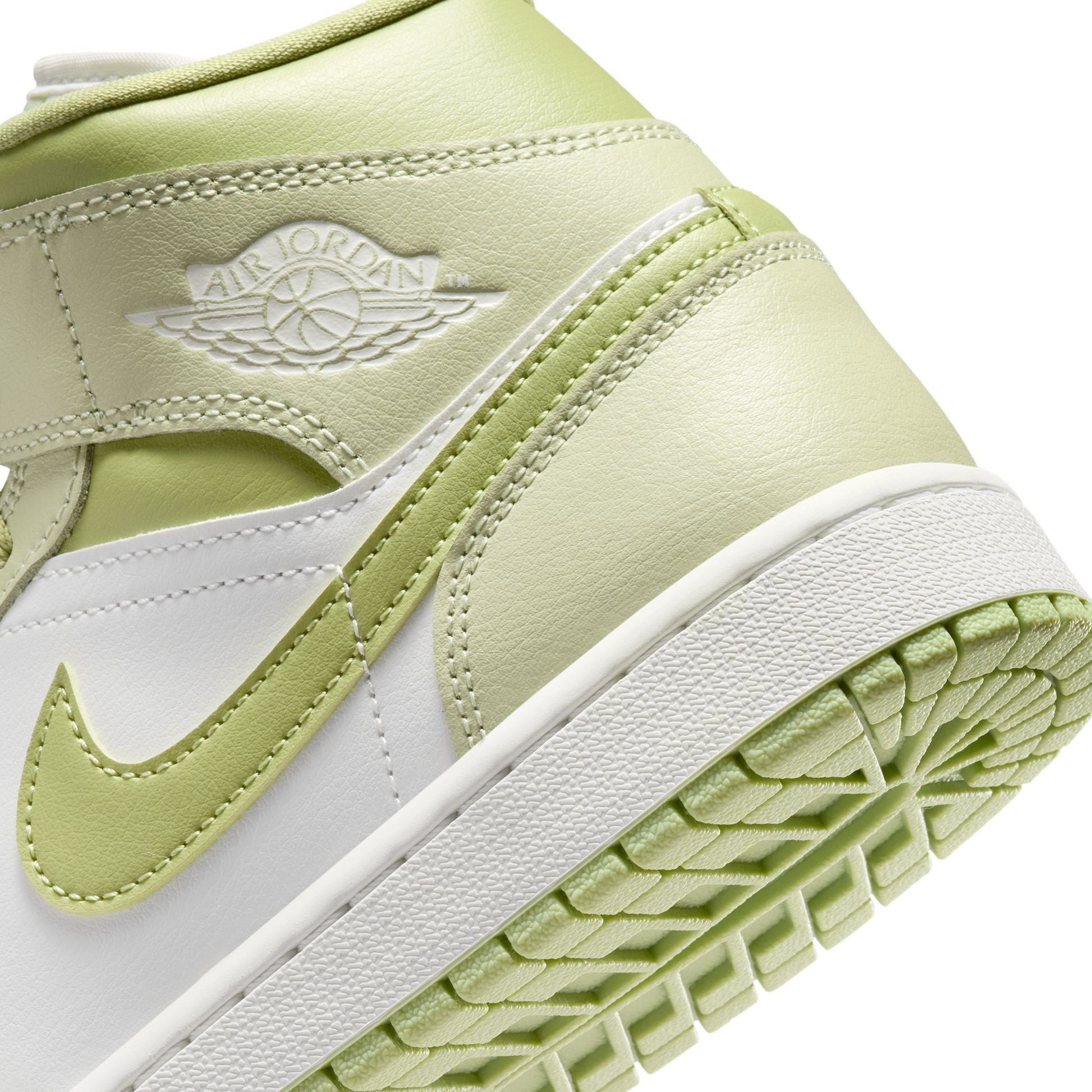 Jordan 1 Mid Olive Aura Lawn (Women's)