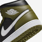 Jordan 1 Mid Black White Olive