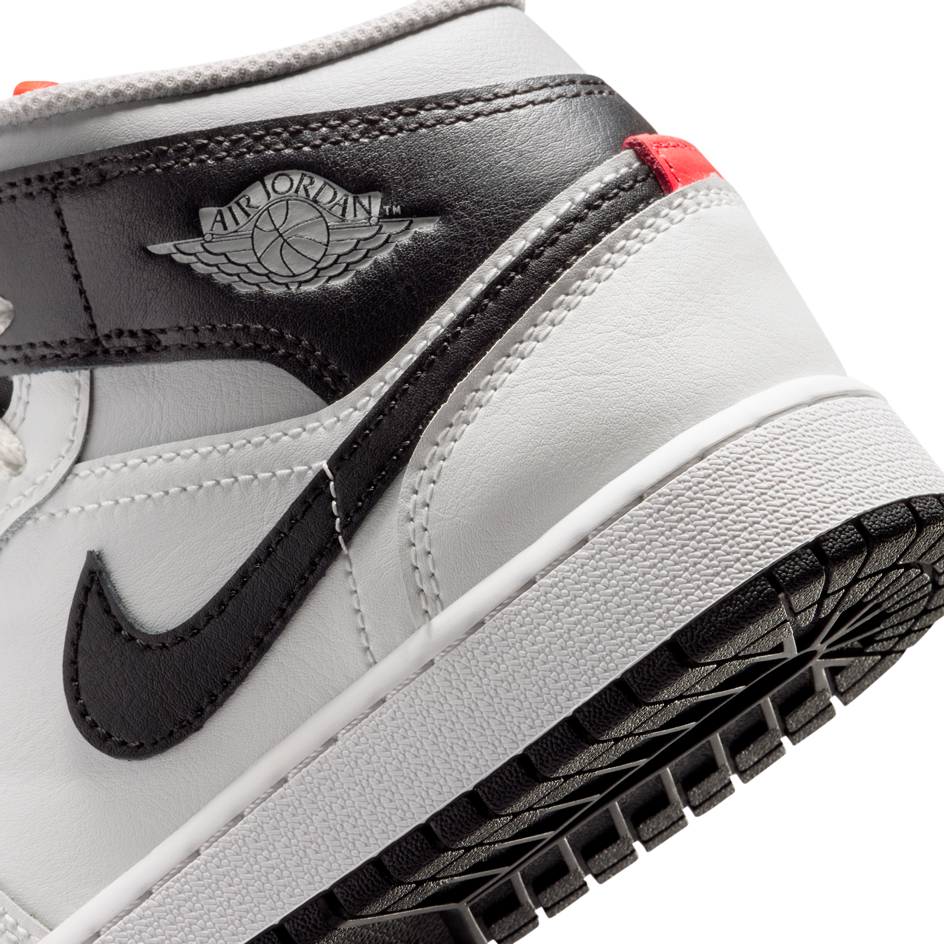 Jordan 1 Mid Summit White Infrared Black (GS)