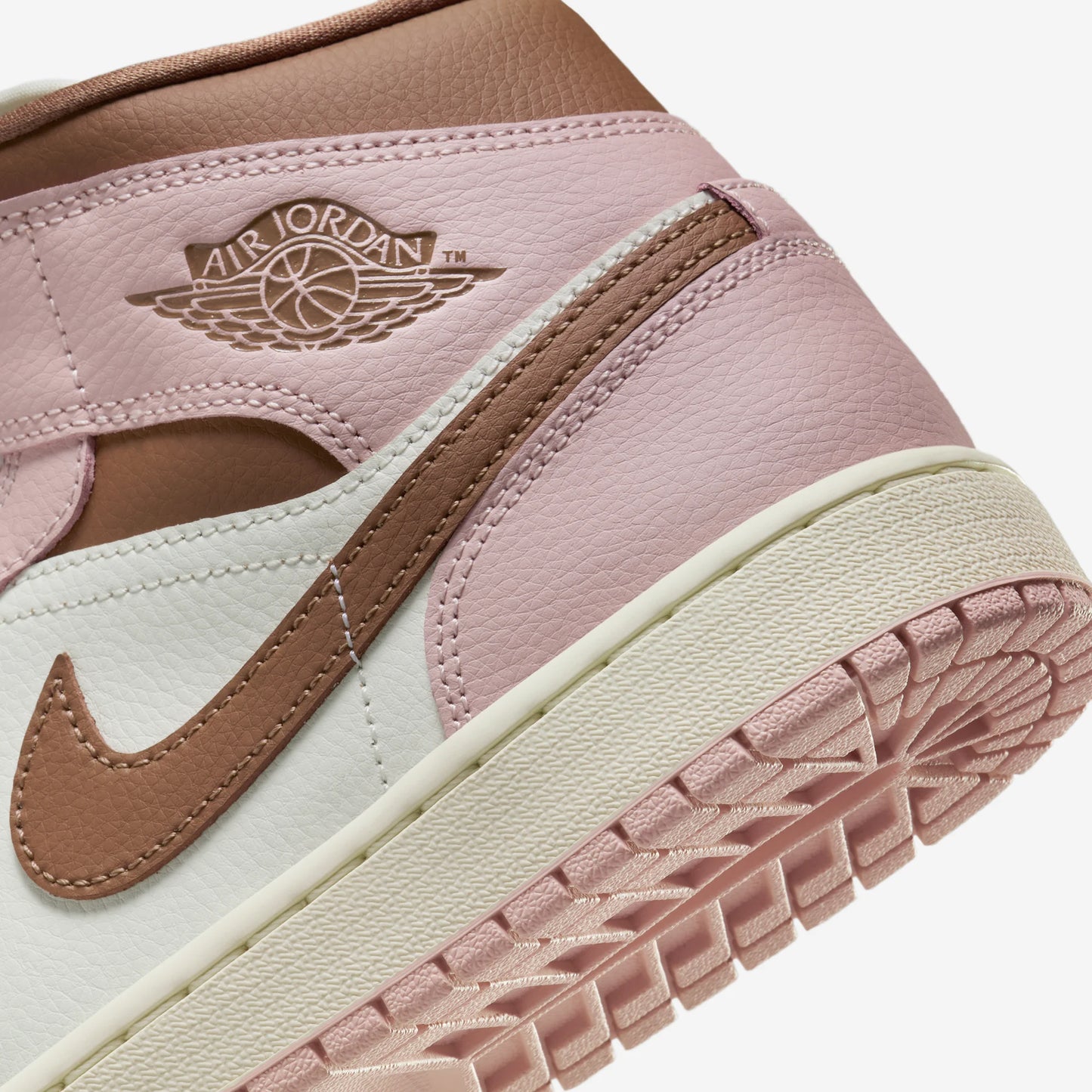 Jordan 1 Mid Pink Oxford Brown (Women's)