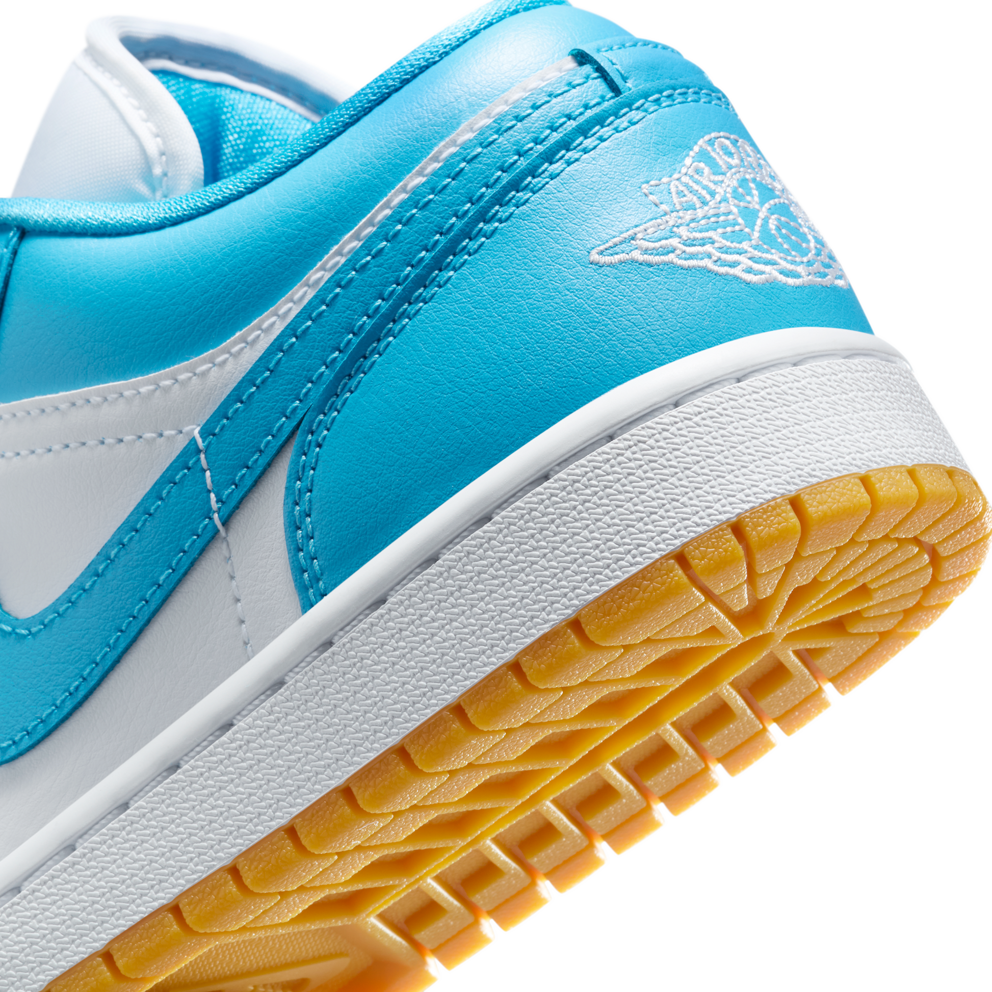 Jordan 1 Low White Gum Light Brown Dark Powder Blue (Women's)