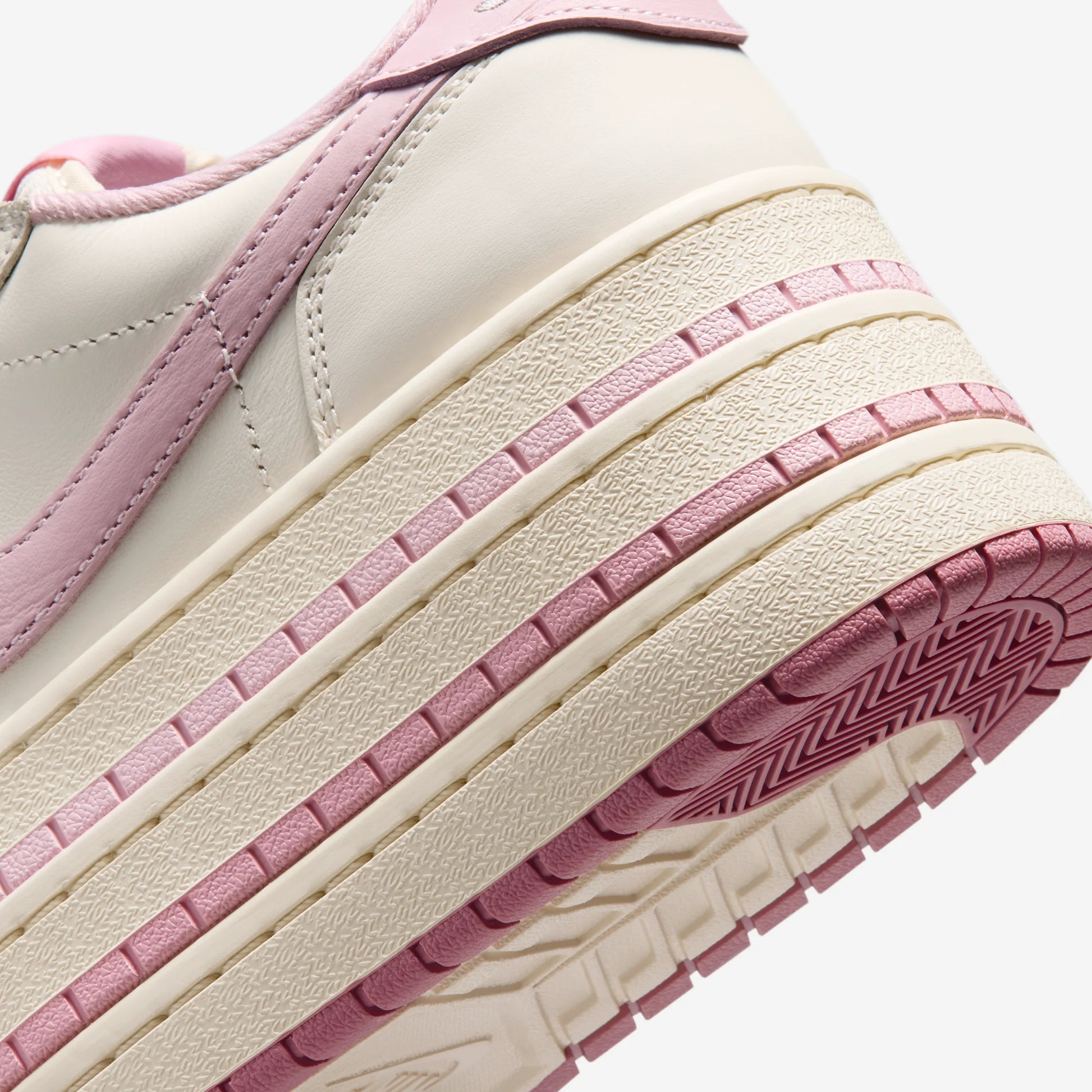 Jordan 1 Low Triple Stack Pale Ivory Iced Carmine (Women's)
