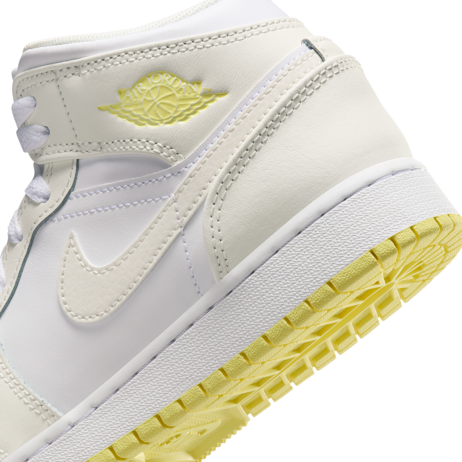 Jordan 1 Mid Sail Light Laser Orange (GS)