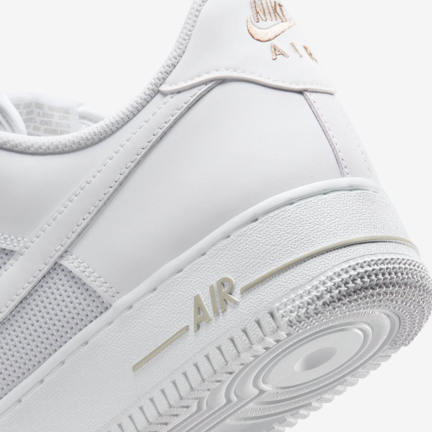 Nike Air Force 1 Low White Desert Khaki Mini Swoosh