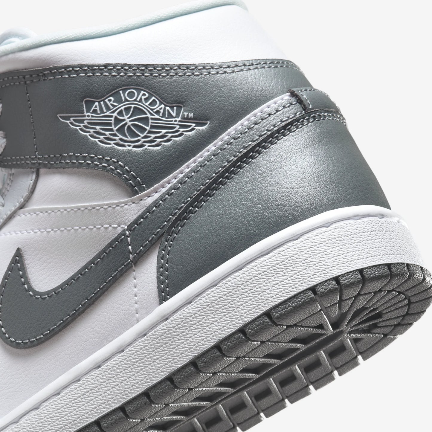Jordan 1 Mid White Smoke Grey (Women's)