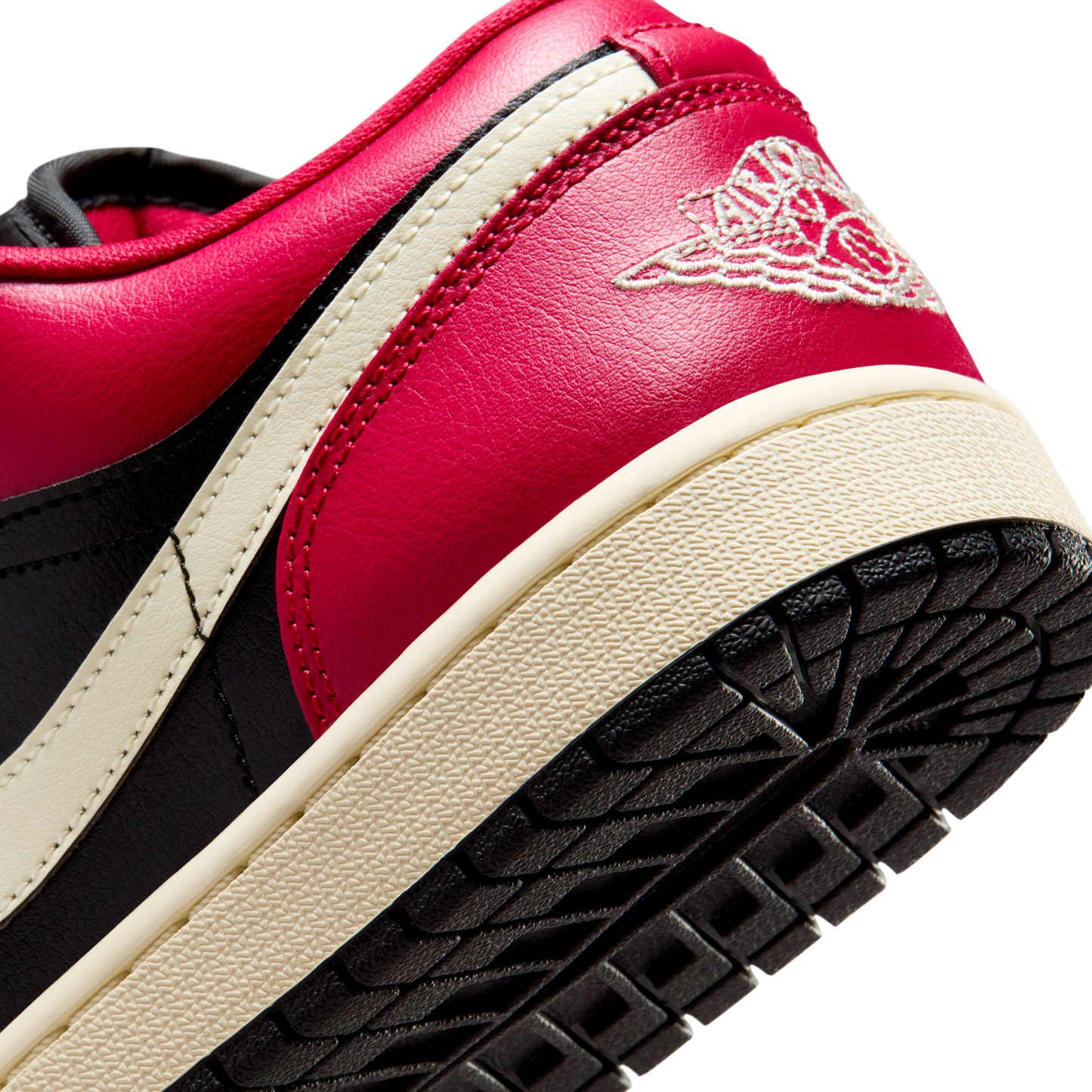 Jordan 1 Low Mystic Hibiscus Black (Women's)