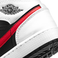 Jordan 1 Mid White Black Chile Red (GS)