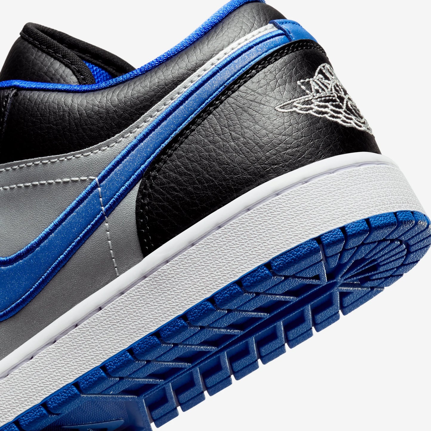 Jordan 1 Low Black Game Royal Metallic Platinum