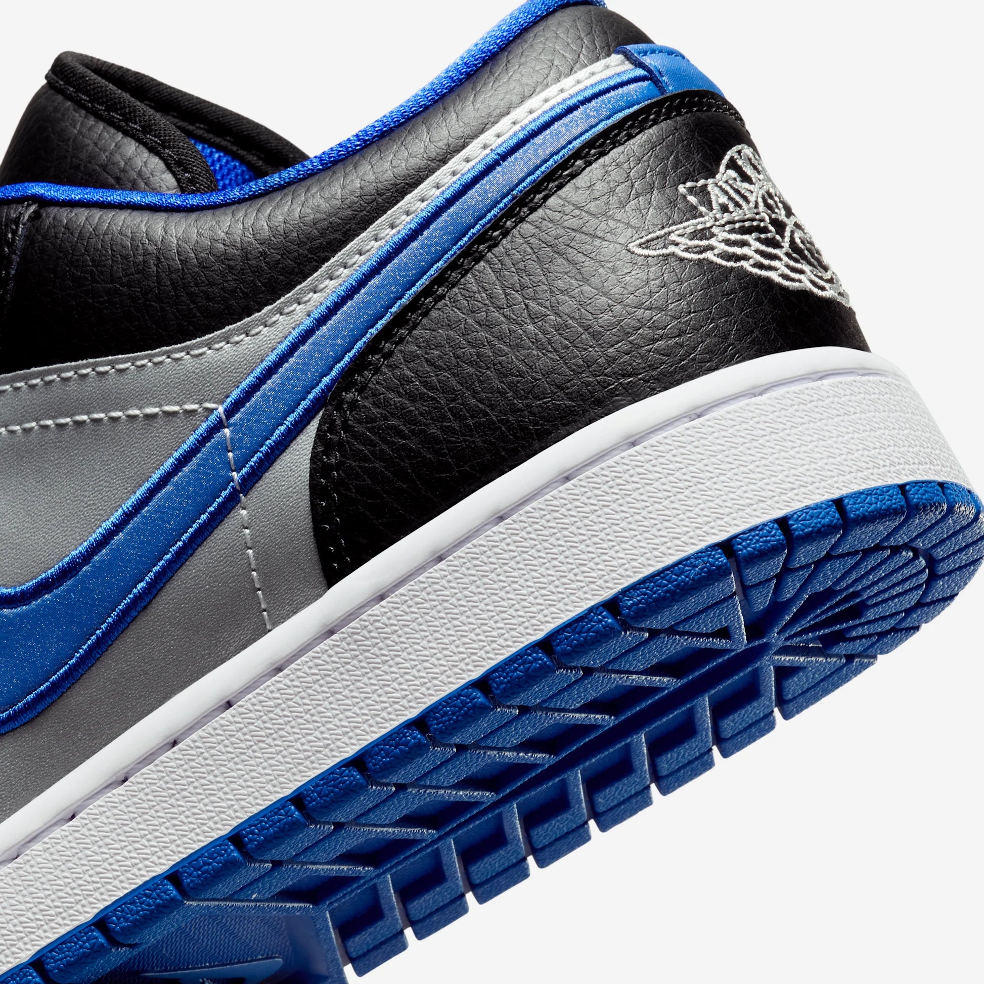Jordan 1 Low Black Game Royal Metallic Platinum