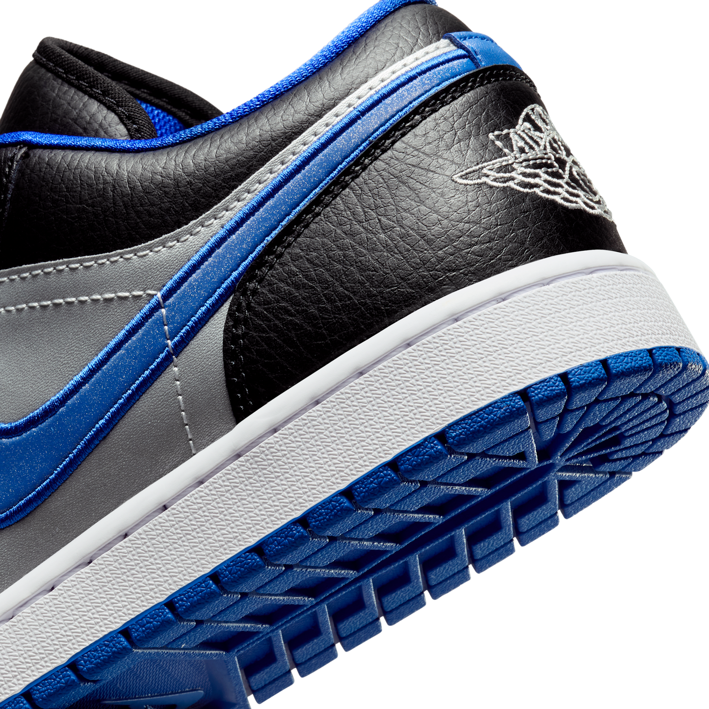 Jordan 1 Low Black Game Royal Metallic Platinum