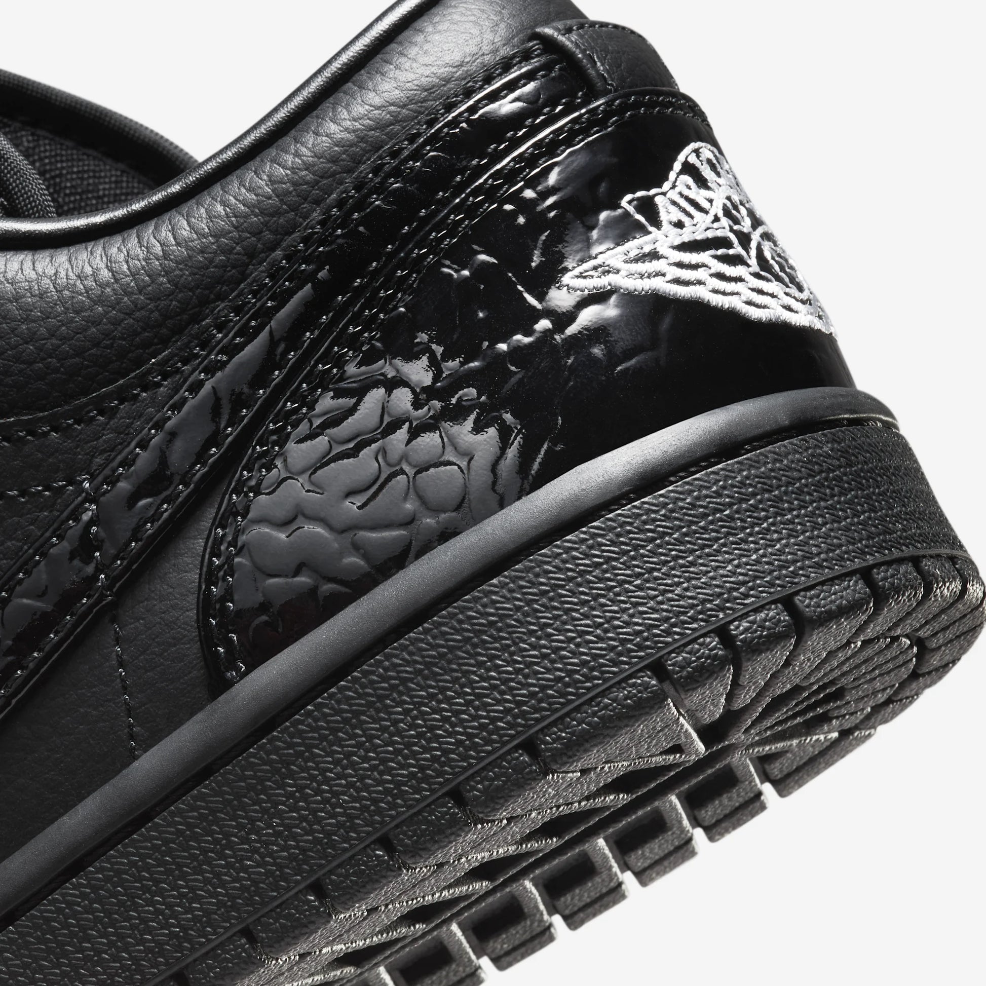 Jordan 1 Low SE Patent Elephant Black (Women's)