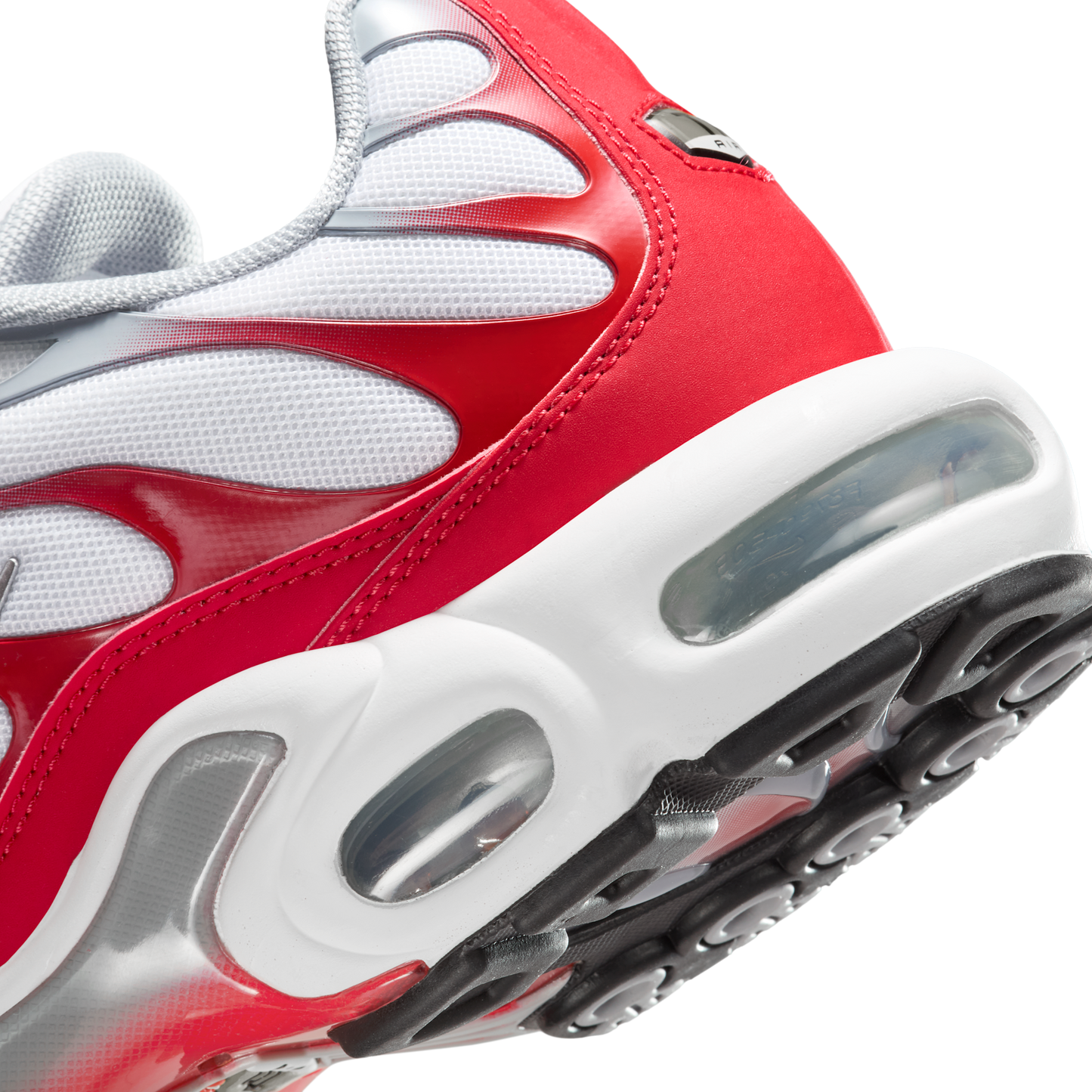 Nike Air Max Plus White University Red Wolf Grey