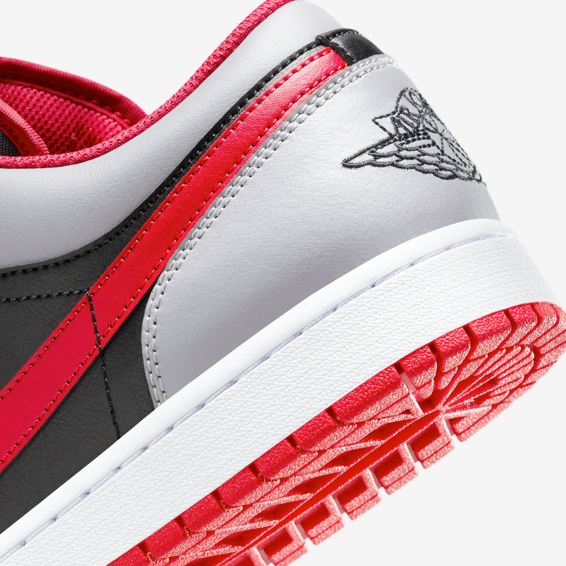 Jordan 1 Low Black Light Smoke Grey Gym Red