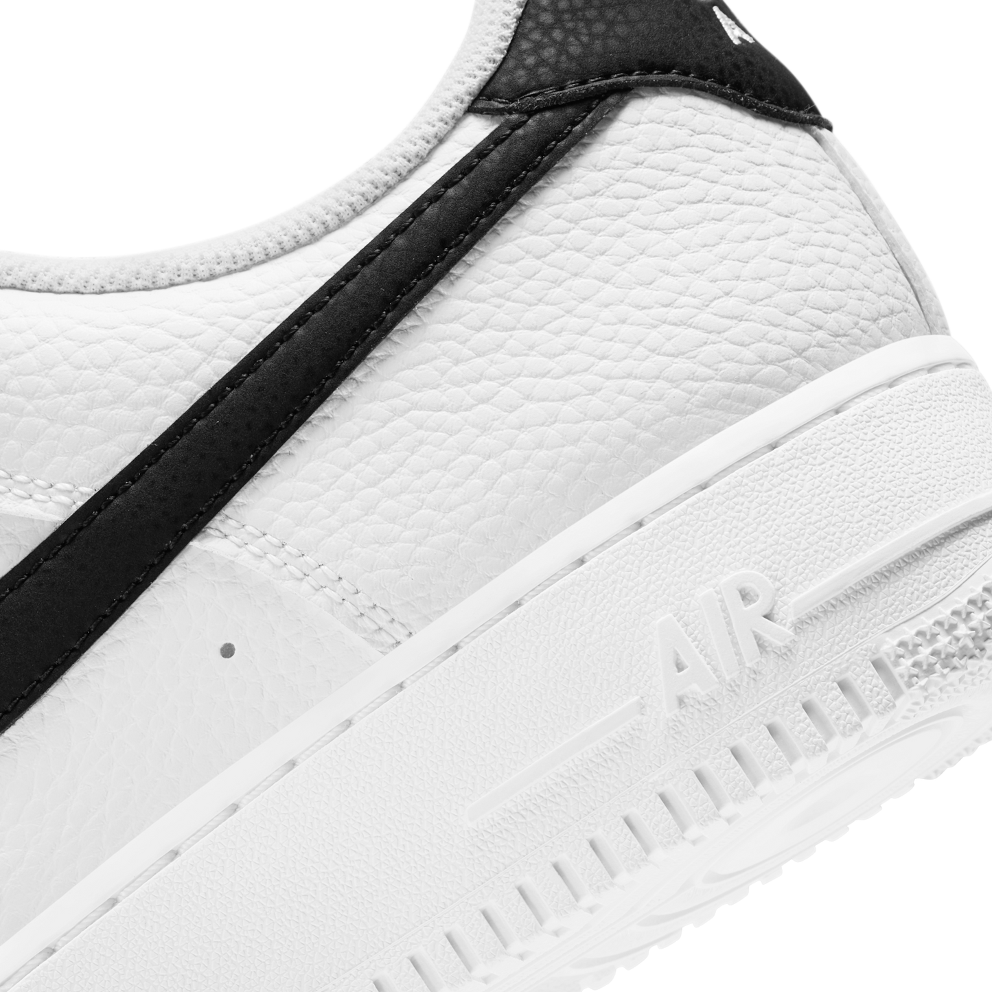 Nike Air Force 1 Low '07 White Black Pebbled Leather