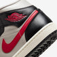 Jordan 1 Mid Black College Grey Gym Red (Women's)