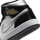 Jordan 1 Mid SE Patent Black White Metallic Silver Metallic Gold