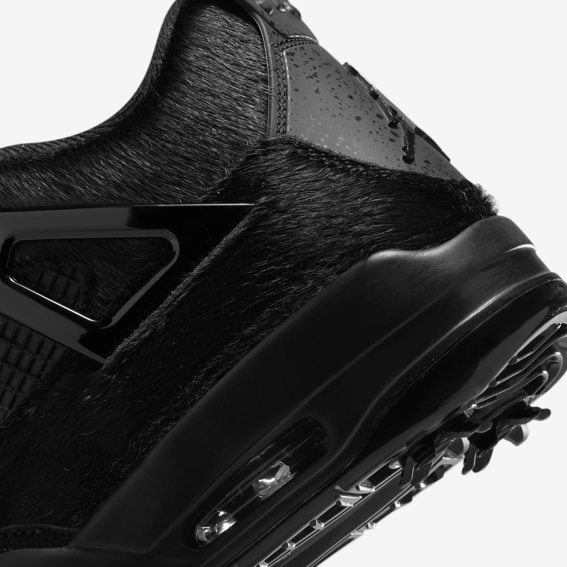 Jordan 4 Retro Golf Black Cat Pony Hair