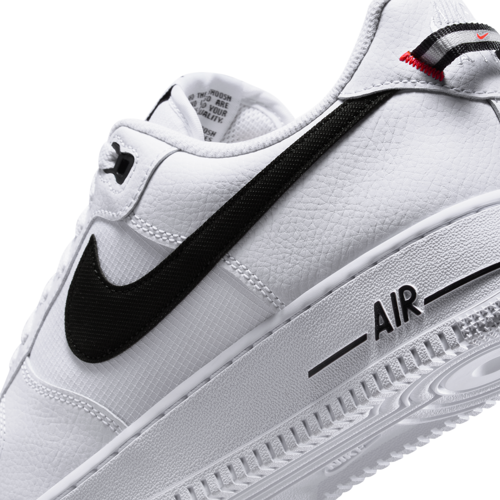 Nike Air Force 1 Low '07 LV8 White Black Bright Crimson
