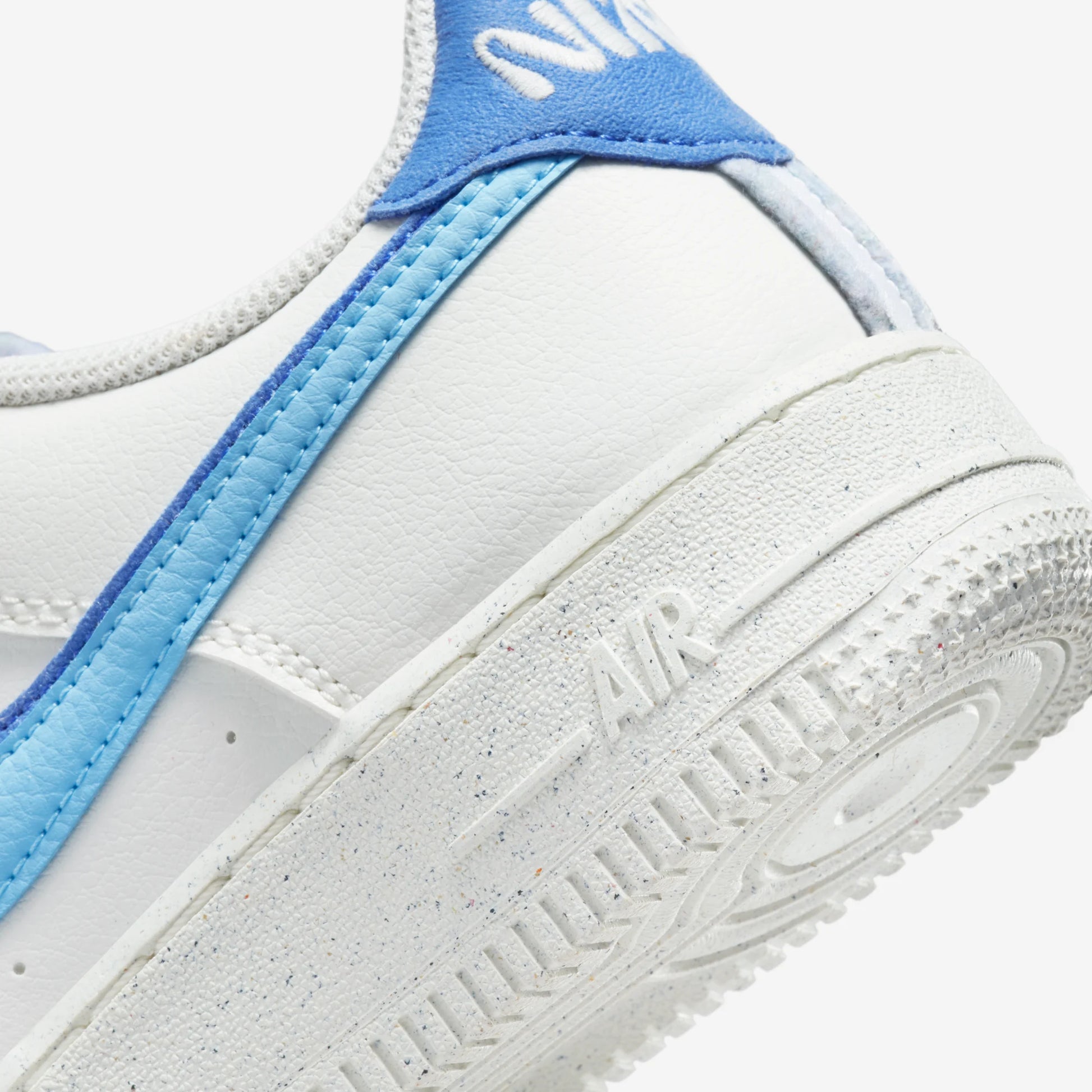 Nike Air Force 1 Low 82 Double Swoosh White Medium Blue (GS)