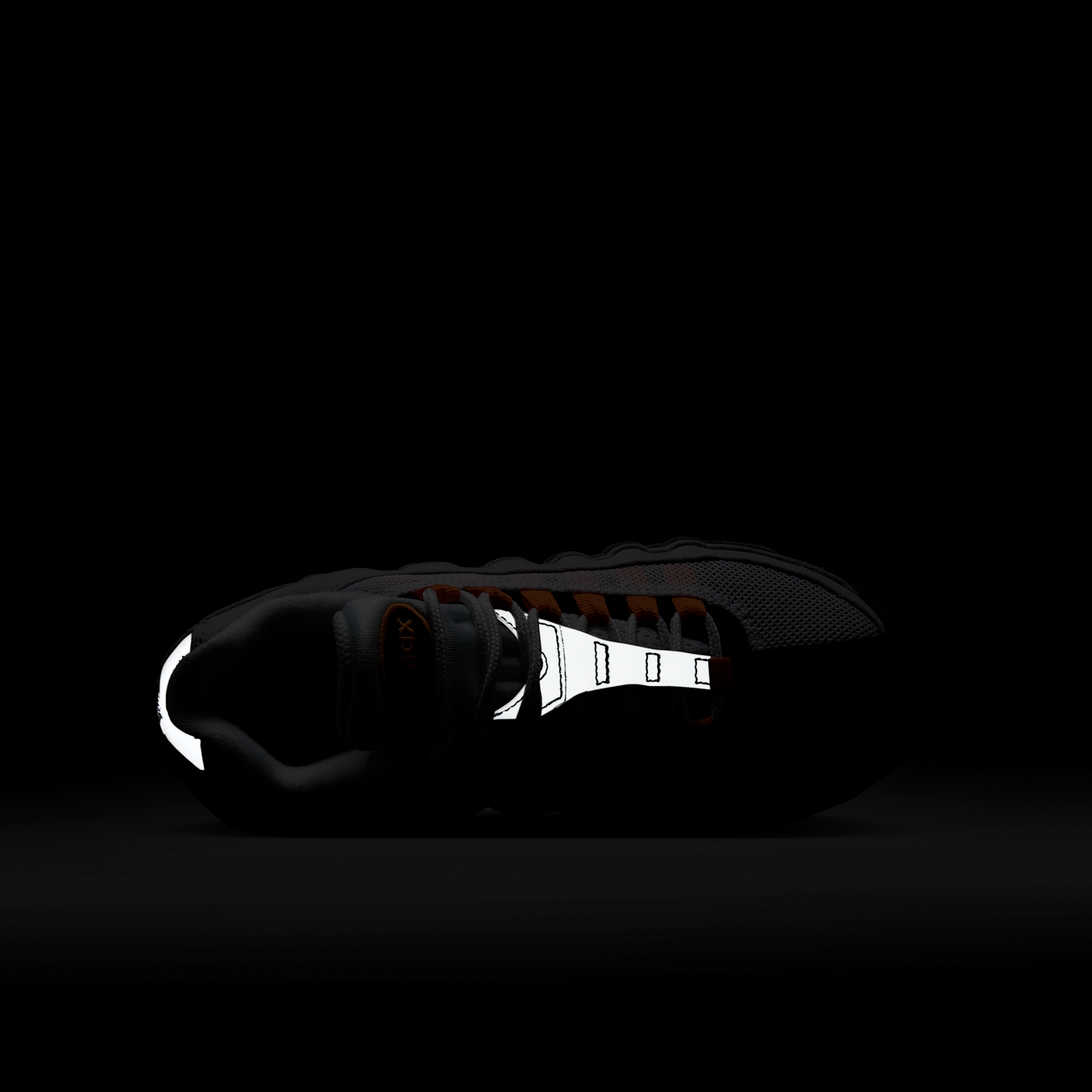 Nike Air Max 95 Big Bubble Black Cool Grey White Bright Mandarin