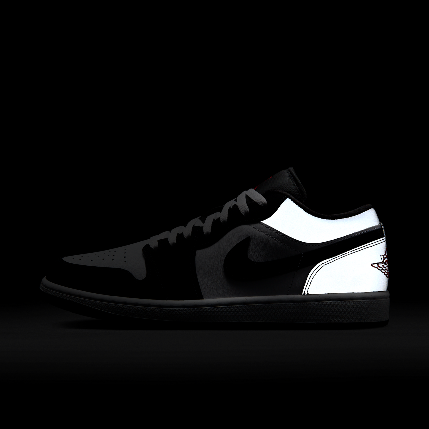 Jordan 1 Low SE White Fire Red Black Matte Silver