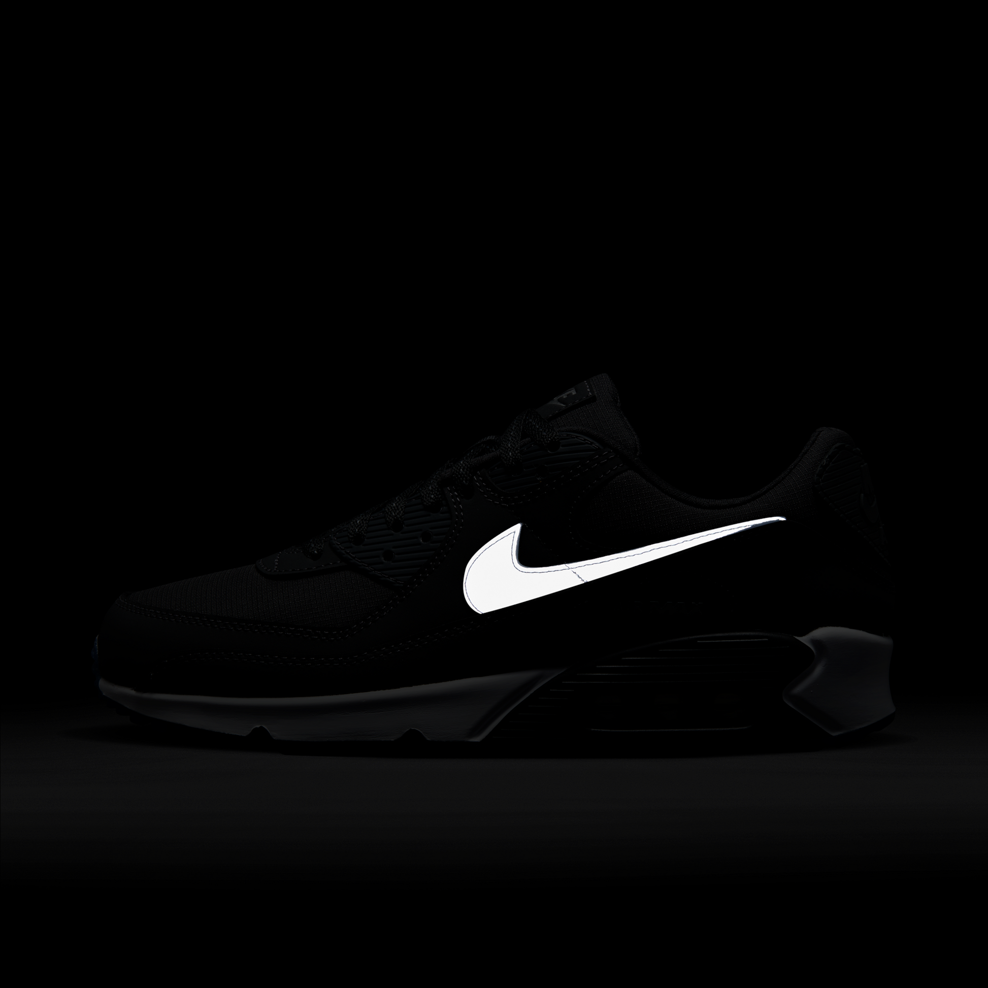 Nike Air Max 90 Reflective Swoosh Anthracite Industrial Blue