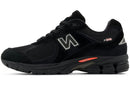 New Balance 2002R Black Castlerock Red