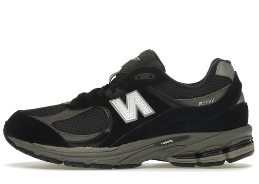 New Balance 2002R Black Dark Grey White