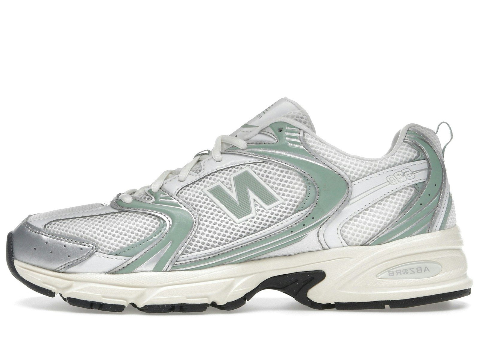 New Balance 530 Silver Metallic Mosaic Green