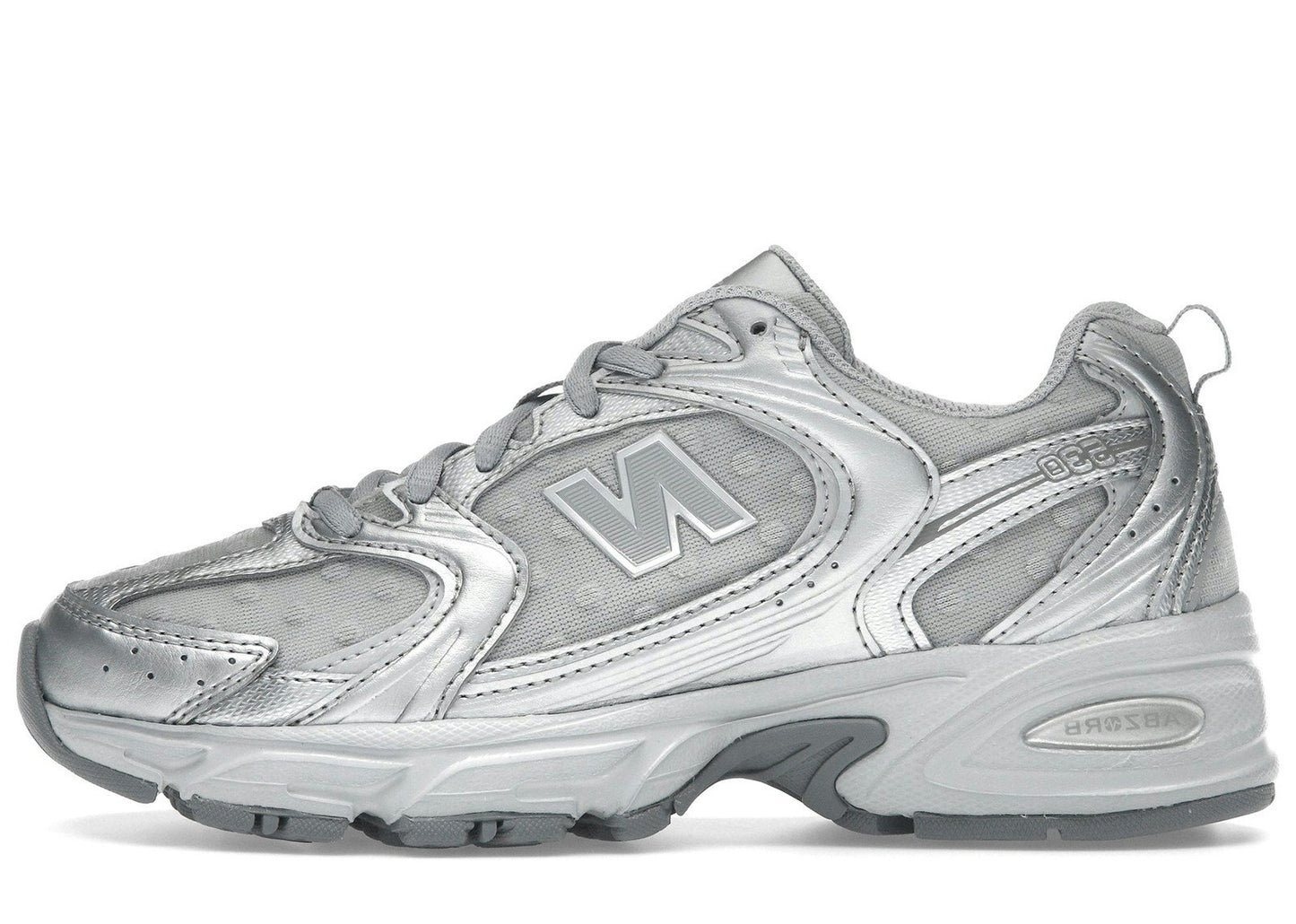 New Balance 530 Silver Metallic Raincloud Polka Dots