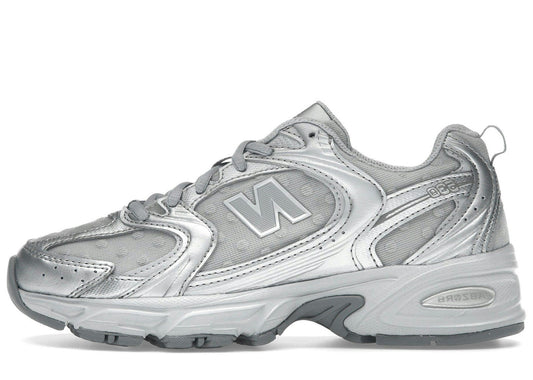 New Balance 530 Silver Metallic Raincloud Polka Dots