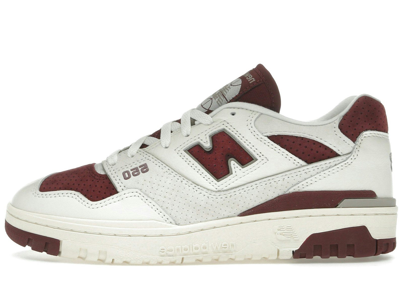New Balance 550 Sea Salt Classic Crimson