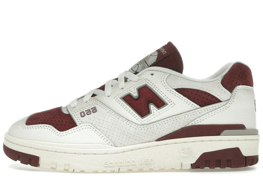 New Balance 550 Sea Salt Classic Crimson