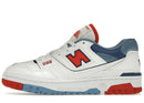 New Balance 550 White True Red Atlantic Blue
