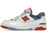 New Balance 550 White True Red Atlantic Blue