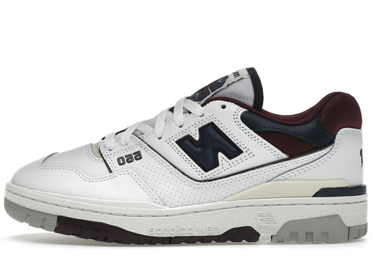 New Balance 550 White Navy NB Burgundy