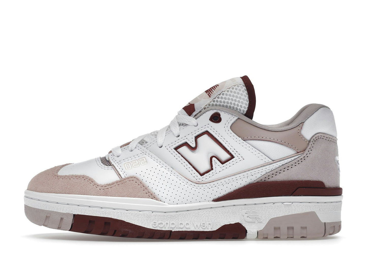 New Balance 550 White Scarlet (Women's)
