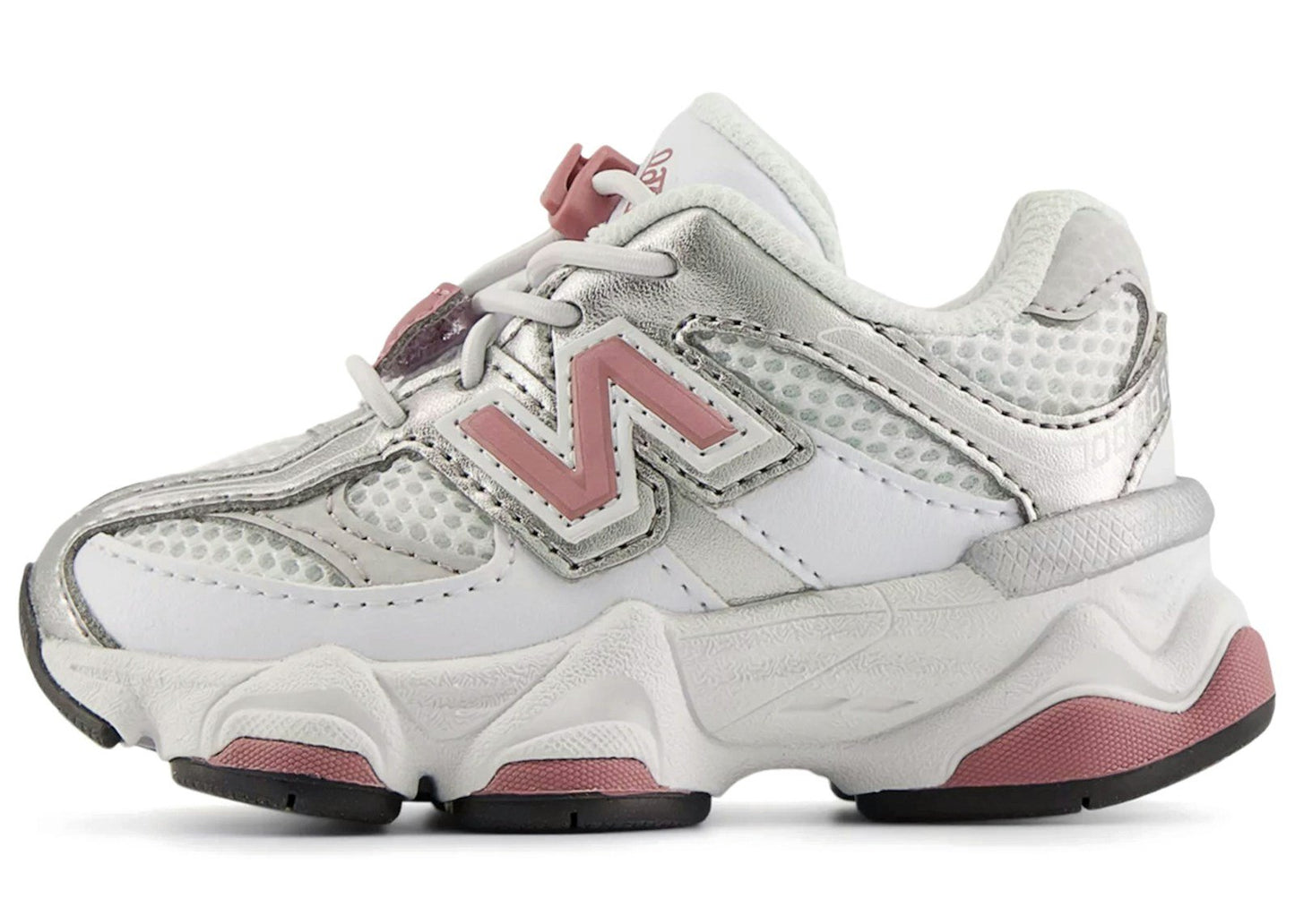 New Balance 9060 Bungee Lace White Rosewood Silver (TD)