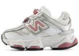 New Balance 9060 Bungee Lace White Rosewood Silver (TD)