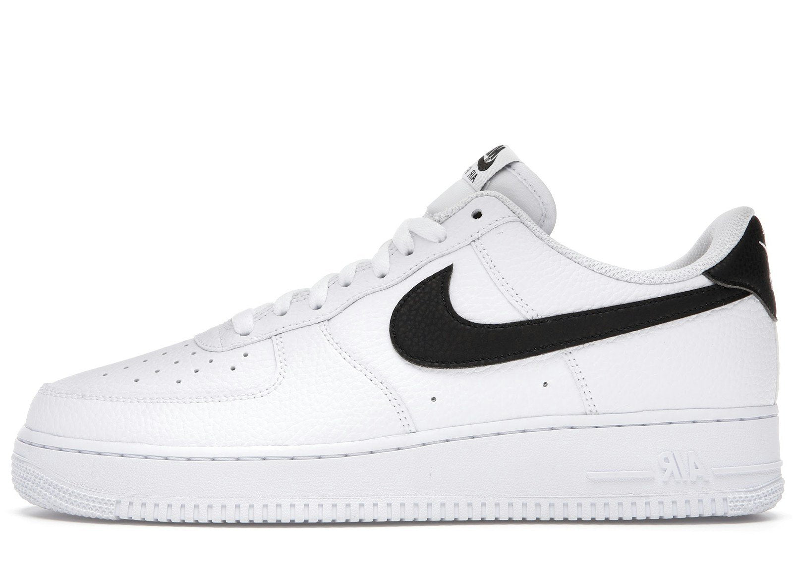 Nike Air Force 1 Low '07 White Black Pebbled Leather