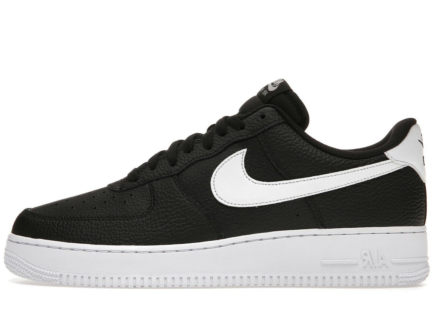 Nike Air Force 1 Low '07 Black White Pebbled Leather