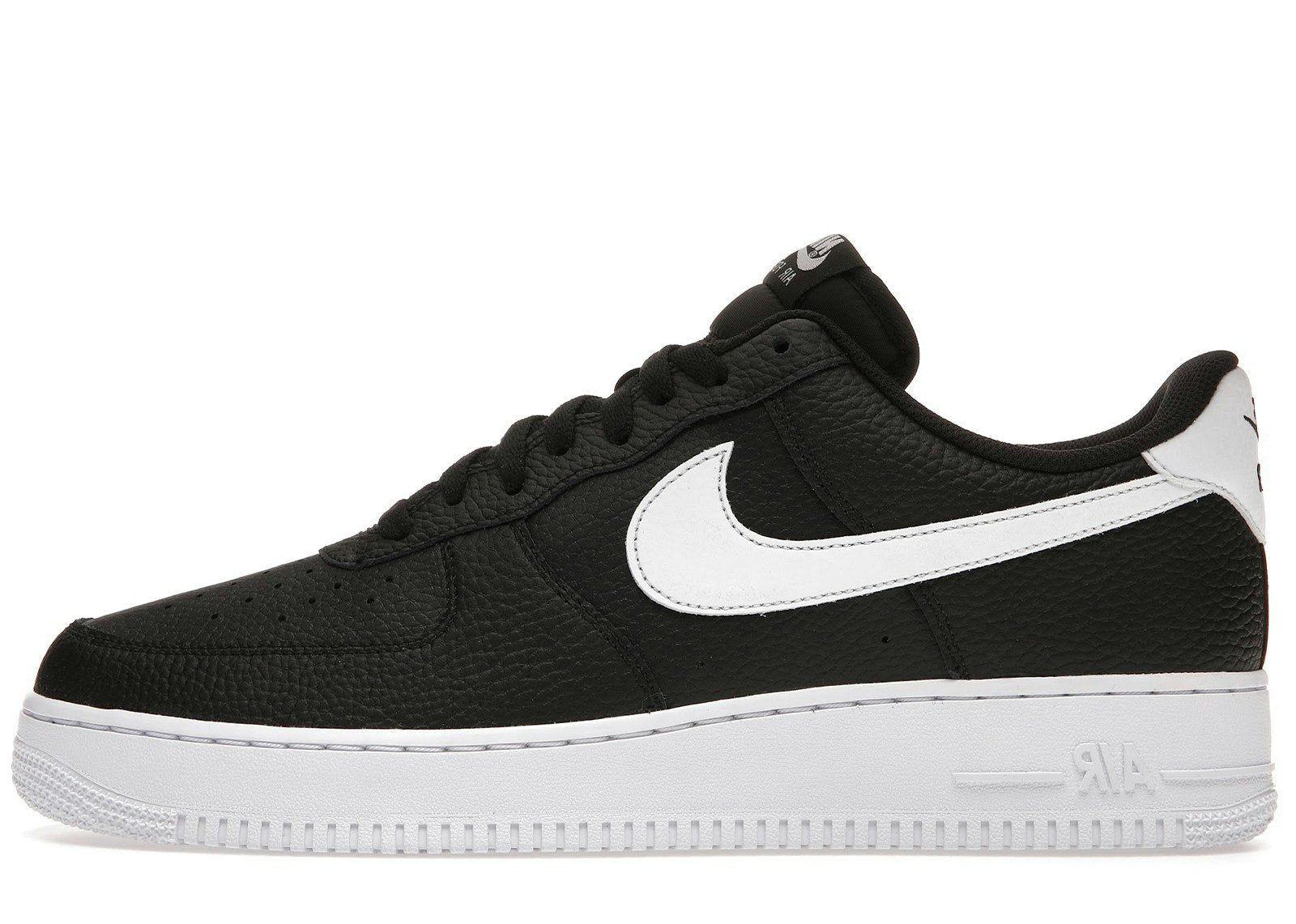 Nike Air Force 1 Low '07 Black White Pebbled Leather