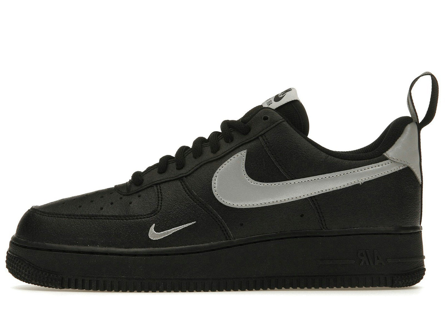 Nike Air Force 1 Low '07 LV8 Black Metallic Silver